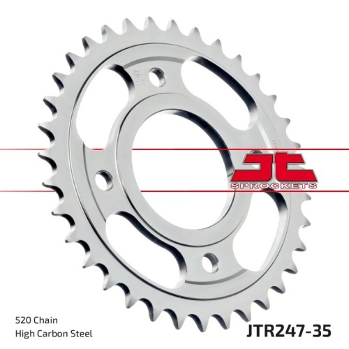 corona moto jt sprockets de acero de 35 dientes jtr247 35