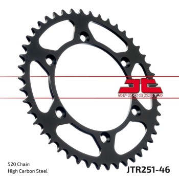 corona moto jt sprockets de acero de 46 dientes jtr251 46