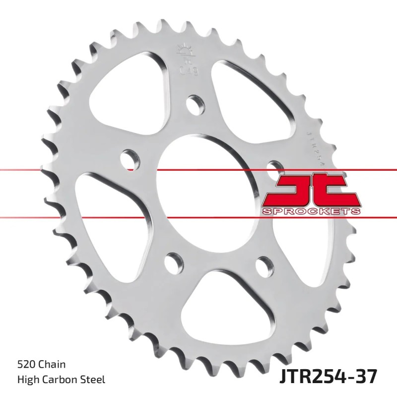 corona moto jt sprockets de acero de 37 dientes jtr254 37