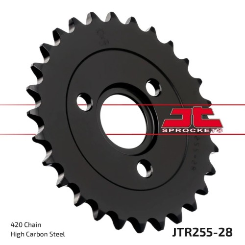 corona moto jt sprockets de acero de 28 dientes jtr255 28