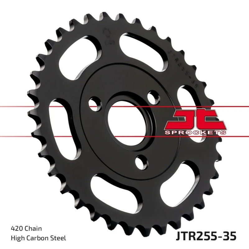 corona moto jt sprockets de acero de 35 dientes jtr255 35