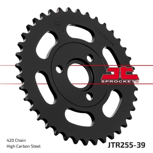 corona moto jt sprockets de acero de 39 dientes jtr255 39