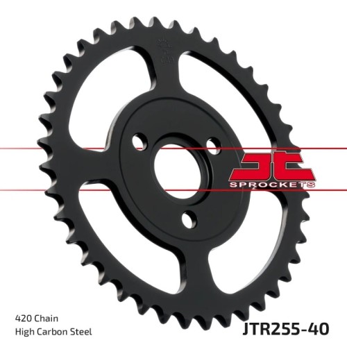 corona moto jt sprockets de acero de 40 dientes jtr255 40