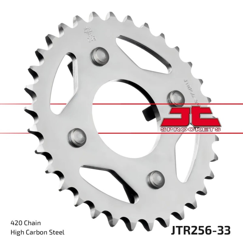 corona moto jt sprockets de acero de 33 dientes jtr256 33
