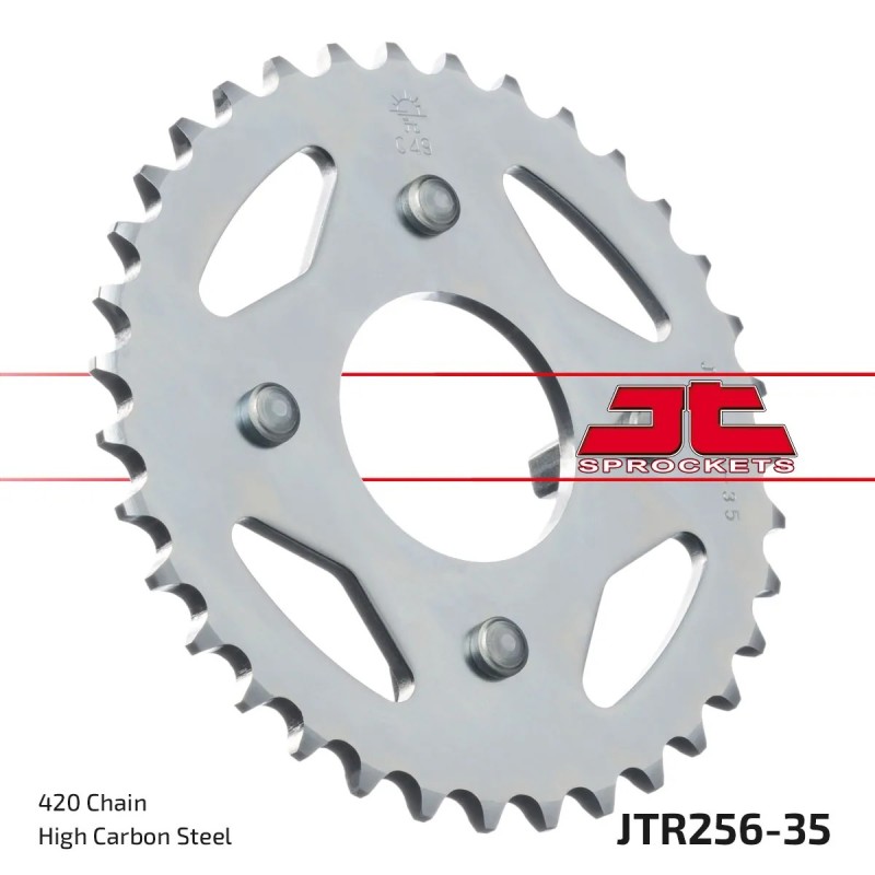 corona moto jt sprockets de acero de 35 dientes jtr256 35