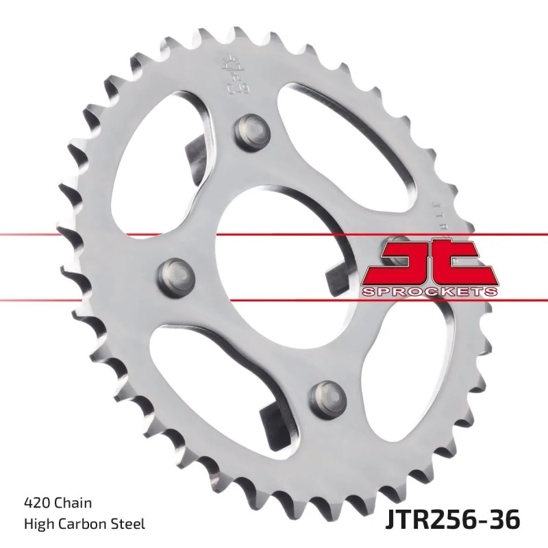 corona moto jt sprockets de acero de 36 dientes jtr256 36