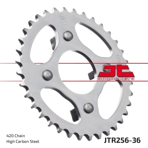 corona moto jt sprockets de acero de 36 dientes jtr256 36