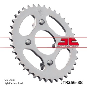 corona moto jt sprockets de acero de 38 dientes jtr256 38