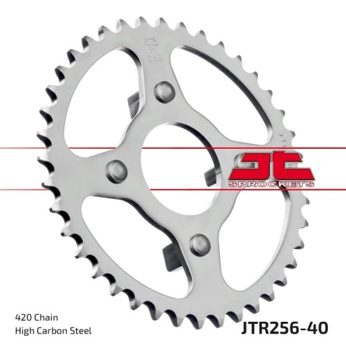 corona moto jt sprockets de acero de 40 dientes jtr256 40