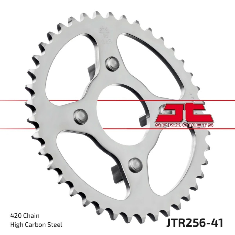 corona moto jt sprockets de acero de 41 dientes jtr256 41