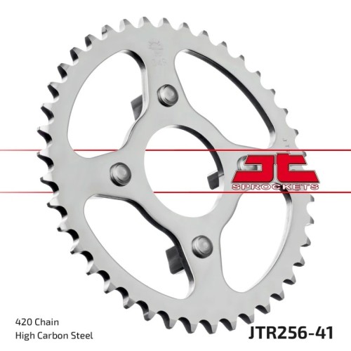 corona moto jt sprockets de acero de 41 dientes jtr256 41