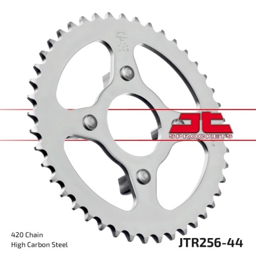 corona moto jt sprockets de acero de 44 dientes jtr256 44