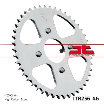 corona moto jt sprockets de acero de 46 dientes jtr256 46