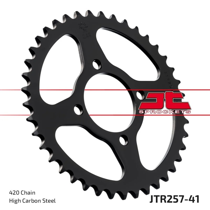 corona moto jt sprockets de acero de 41 dientes jtr257 41