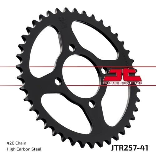 corona moto jt sprockets de acero de 41 dientes jtr257 41
