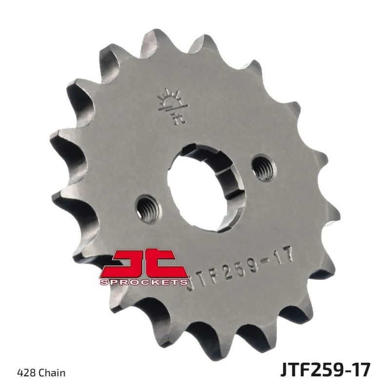 pinon de moto jt sprockets acero 17 dientes p 428 jtf259 17