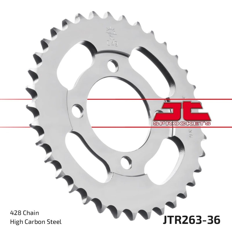 corona moto jt sprockets de acero de 36 dientes jtr263 36