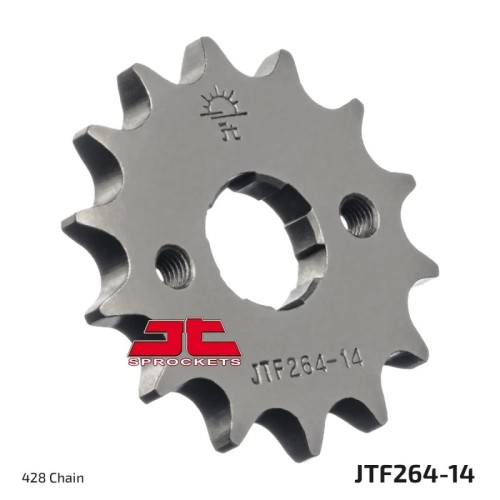 pinon de moto jt sprockets acero 14 dientes p 428 jtf264 14