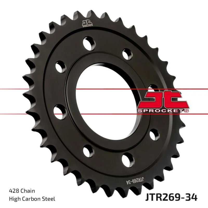 corona moto jt sprockets de acero de 34 dientes jtr269 34