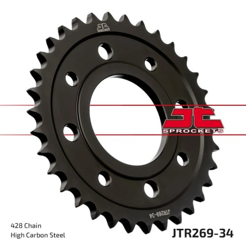 corona moto jt sprockets de acero de 34 dientes jtr269 34