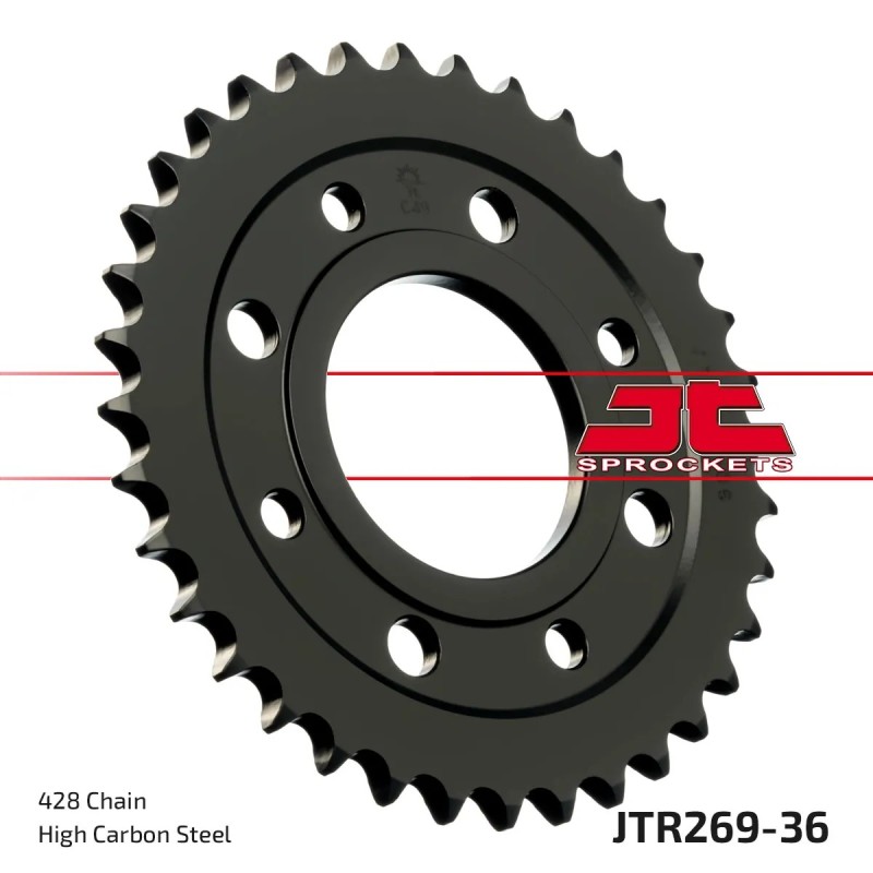 corona moto jt sprockets de acero de 36 dientes jtr269 36