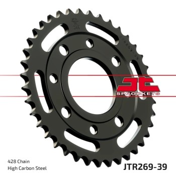 corona moto jt sprockets de acero de 39 dientes jtr269 39