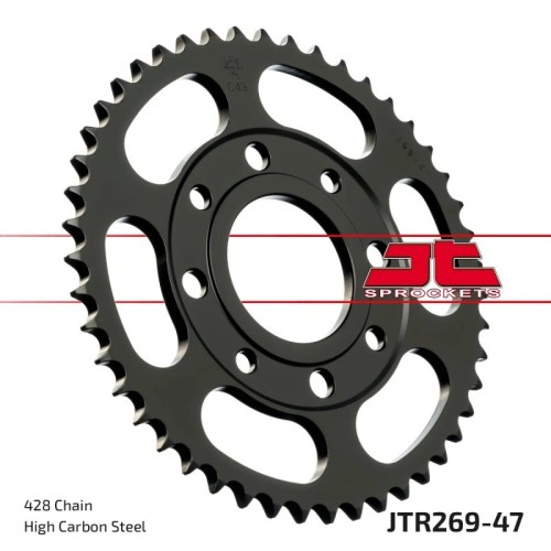corona moto jt sprockets de acero de 47 dientes jtr269 47