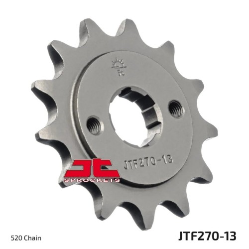 pinon de moto jt sprockets acero 13 dientes p 520 jtf270 13