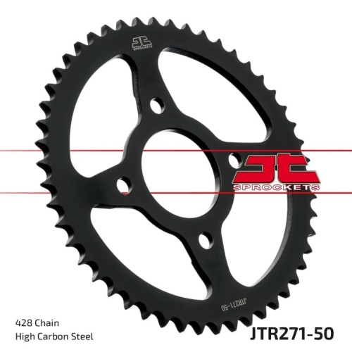 corona moto jt sprockets de acero de 50 dientes jtr271 50