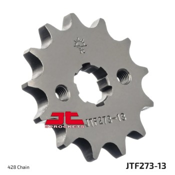 pinon de moto jt sprockets acero 13 dientes p 428 jtf273 13