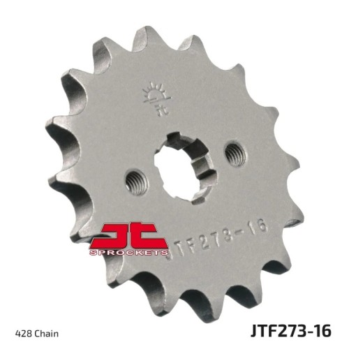 pinon de moto jt sprockets acero 16 dientes p 428 jtf273 16