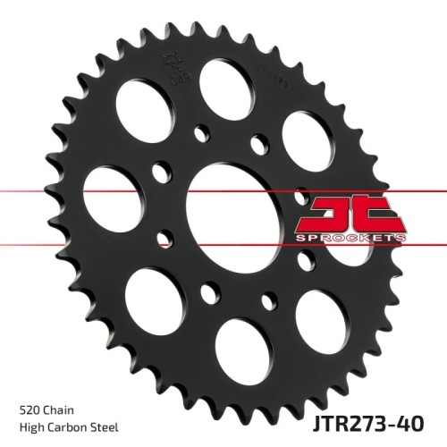 corona moto jt sprockets de acero de 40 dientes jtr273 40