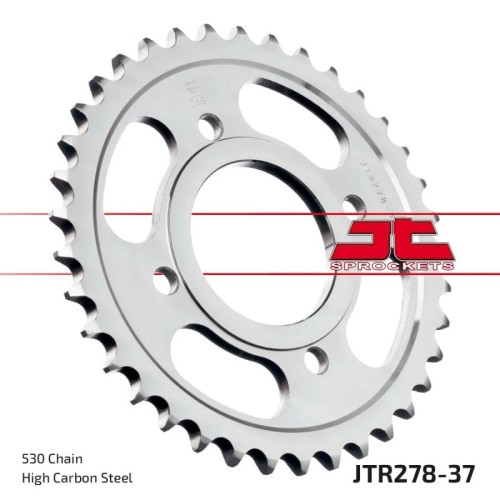 corona moto jt sprockets de acero de 37 dientes jtr278 37