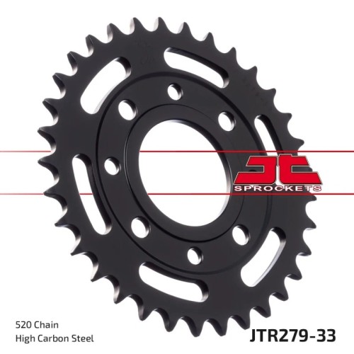 corona moto jt sprockets de acero de 33 dientes jtr279 33