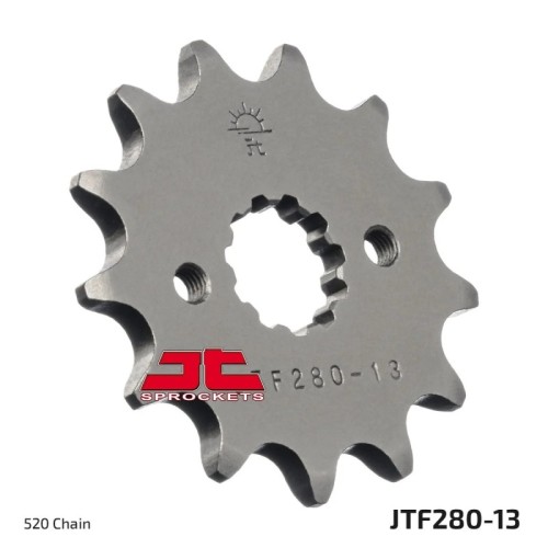 pinon de moto jt sprockets acero 13 dientes p 520 jtf280 13