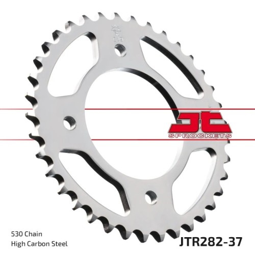 corona moto jt sprockets de acero de 37 dientes jtr282 37