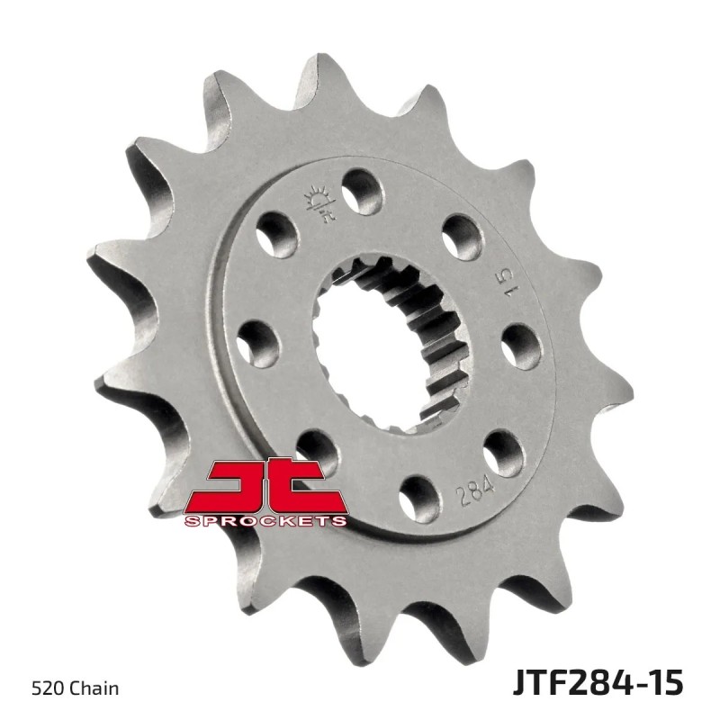 pinon de moto jt sprockets acero 15 dientes p 520 jtf284 15