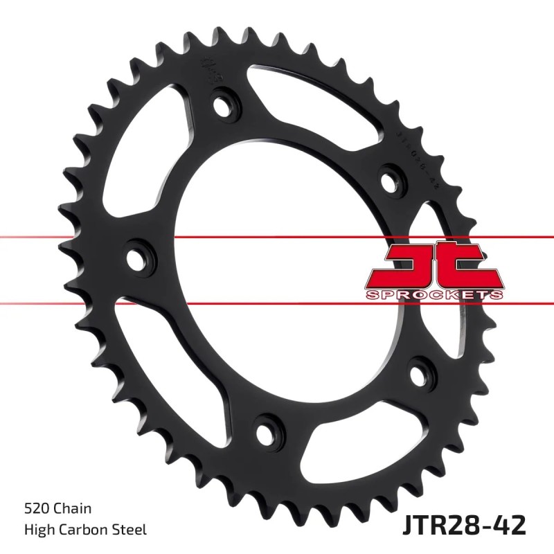 corona moto jt sprockets de acero de 42 dientes jtr28 42