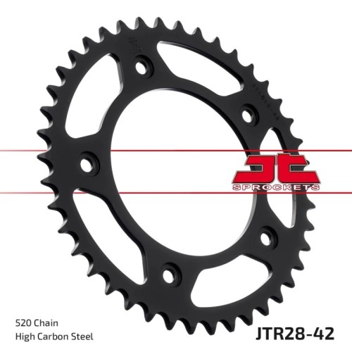 corona moto jt sprockets de acero de 42 dientes jtr28 42