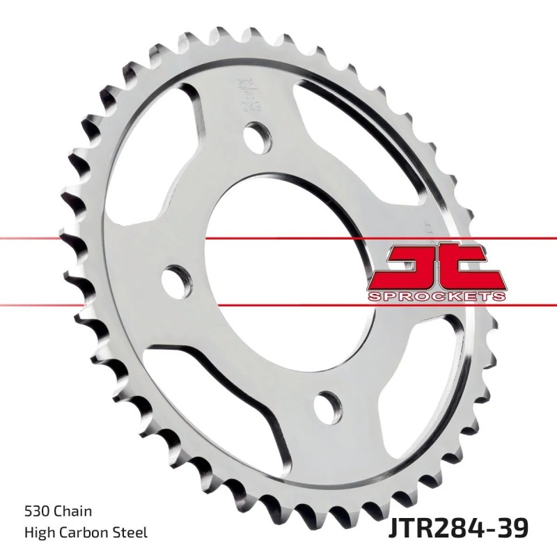 corona moto jt sprockets de acero de 39 dientes jtr284 39