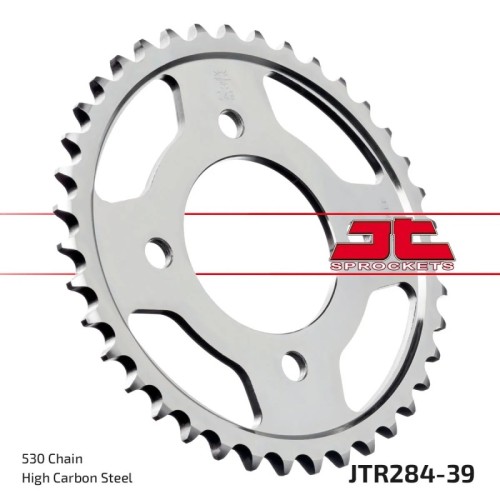 corona moto jt sprockets de acero de 39 dientes jtr284 39