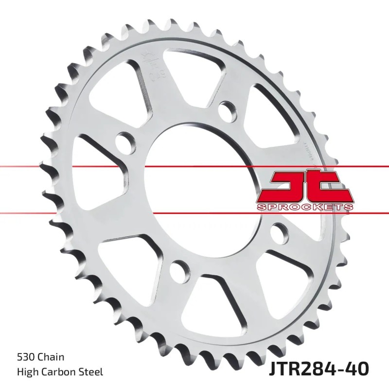 corona moto jt sprockets de acero de 40 dientes jtr284 40