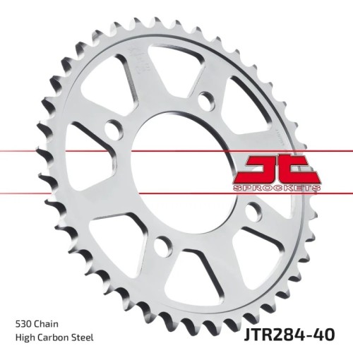 corona moto jt sprockets de acero de 40 dientes jtr284 40