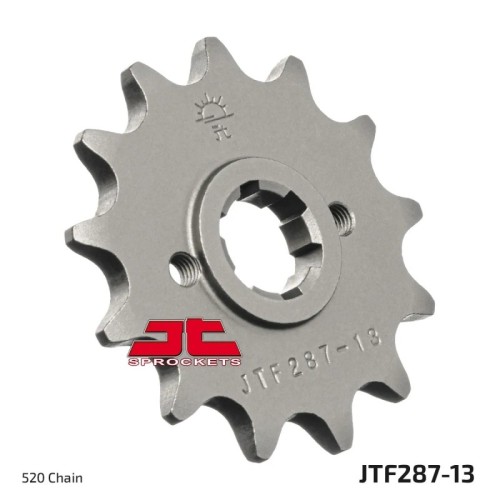 pinon de moto jt sprockets acero 13 dientes p 520 jtf287 13