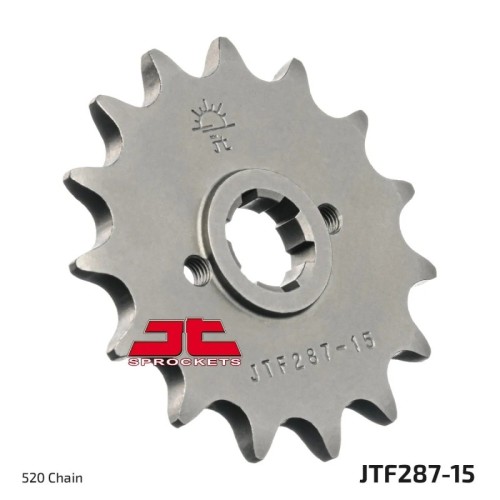 pinon de moto jt sprockets acero 15 dientes p 520 jtf287 15