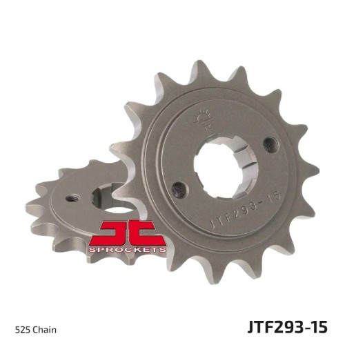 pinon de moto jt sprockets acero 15 dientes p 525 jtf293 15