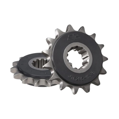 pinon de moto jt sprockets con goma 15 dientes p 530 jtf295 15rb