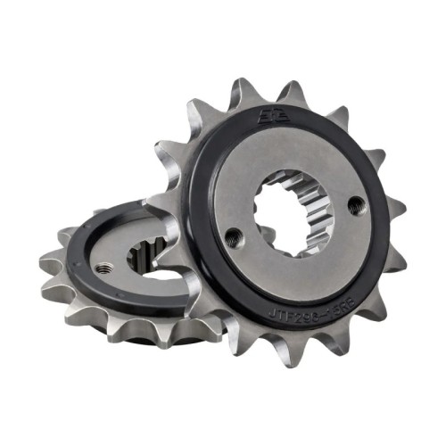 pinon de moto jt sprockets con goma 15 dientes p 525 jtf296 15rb