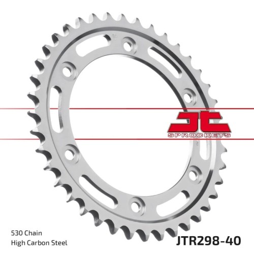 corona moto jt sprockets de acero de 40 dientes jtr298 40