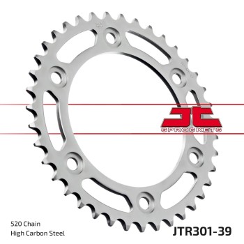 corona moto jt sprockets de acero de 39 dientes jtr301 39